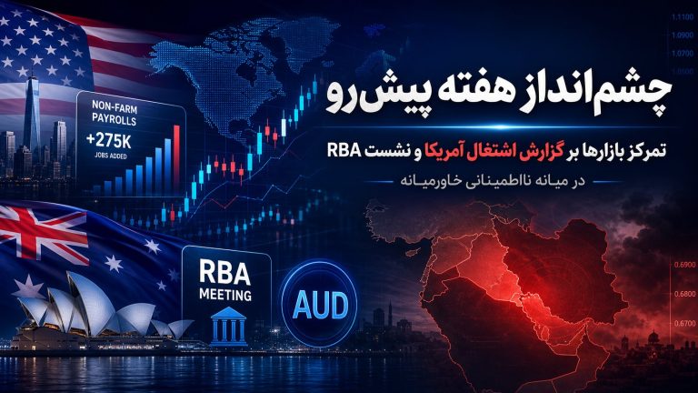 چشم‌انداز هفته پیش‌رو: تمرکز بازارها بر گزارش اشتغال آمریکا و نشست RBA در میانه نااطمینانی خاورمیانه