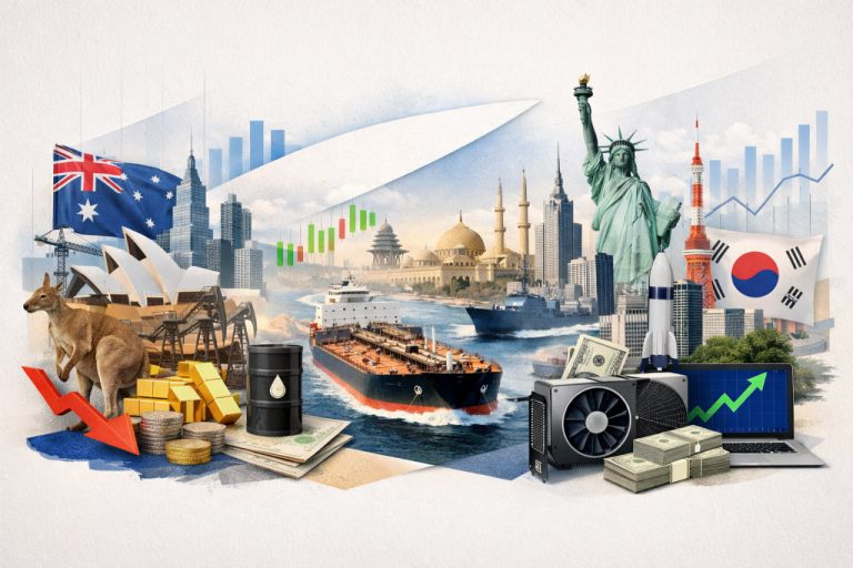 جمع‌بندی بازارهای فارکس آسیا–اقیانوسیه: جهش بیکاری استرالیا، فشار بر AUD؛ داده‌های قوی ژاپن، مداخله هند و تحولات ژئوپلیتیک